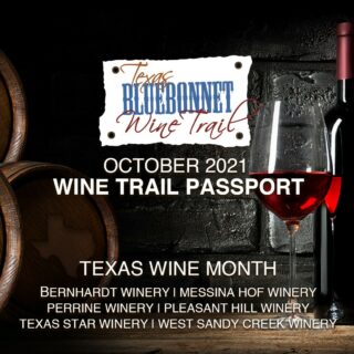 October is our favorite month because it's Texas Wine Month! 🍷🤠

Join us in celebrating with the October Wine Trail Passport event! We invite you to taste with us from October 1 – 31, 2021 in the picturesque Texas countryside while exploring your local wineries and discovering award-winning wine.

Savor all that Texas Wine Country has to offer this October, and join us at your own pace, during each wineries’ regular tasting room hours!

Follow our Link in Bio for all the details and to purchase tickets.

@bernhardtwinery @messina_hof @perrinewinery @pleasanthillwinery @texasstarwinery @westsandycreekwinery @uncorktexaswines 
.
.
.
.
.
#texasbluebonnetwinetrail #texaswinetrail #uncorktexaswines #happyfall #fallwinetrail #octoberwinetrail #winetrail #texaswine #txwine #texaswinery #texasvineyard #texaswinecountry #texaswinetour #texaswinelover #uncorktexaswine #traveltexas #visittexas #texashighways #365hou #instawine #wine #winetime #collegestationtx #bryantx #plantersvilletx #montgomerytx #richardstx #brenhamtx #chappellhilltx #tourtexas